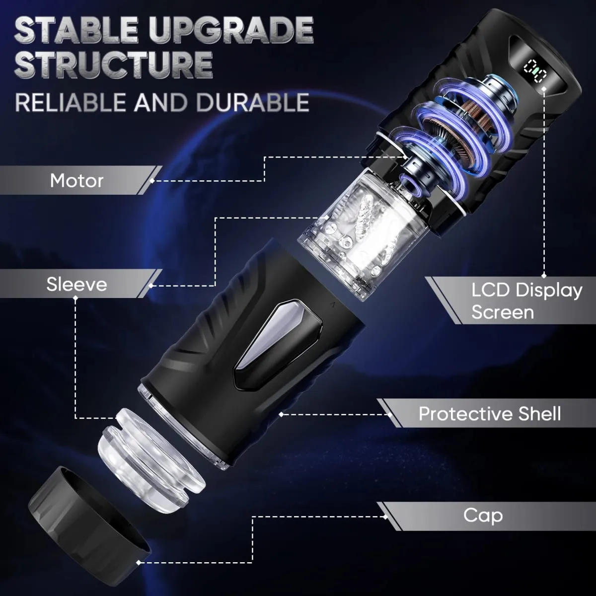 Automatic Sucking Male Masturbator Cup AI Sync Adult Sex Toys for Men 7 Thrusting Rotation Modes Blowjob Pocket Pussy Penis Pump — image 4