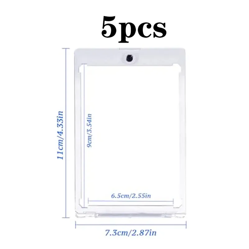 35PT Magnetic Card Holder Set Display Case Fit for YuGiOh Pokmon Game Sports Trading Cards Sleeves Hard Acrylic Protector Toy