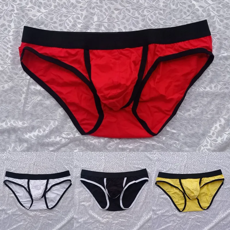 Helt nya herrtrosor Trosor Underkläder Bomullsblandning Elastisk Låg midja Man M~2XL Påse Stretchig Sommar Alla årstider — image 6