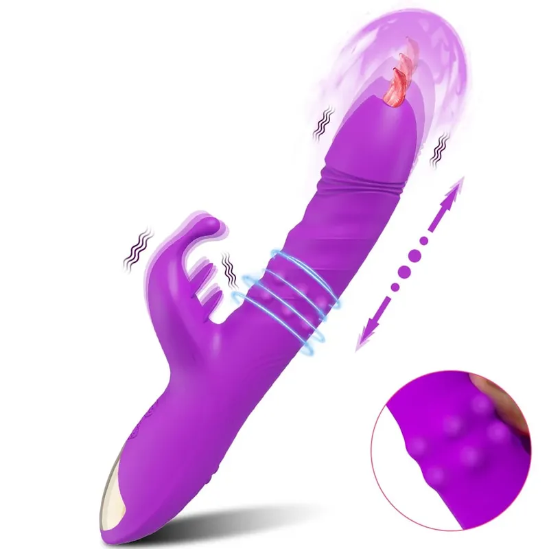 Thrusting Rabbit Vibrator for Women Vagina Dlido Vibrator G-Spot Clitoris Stimulator Female Masturbation Sex Toy for Women — image 17