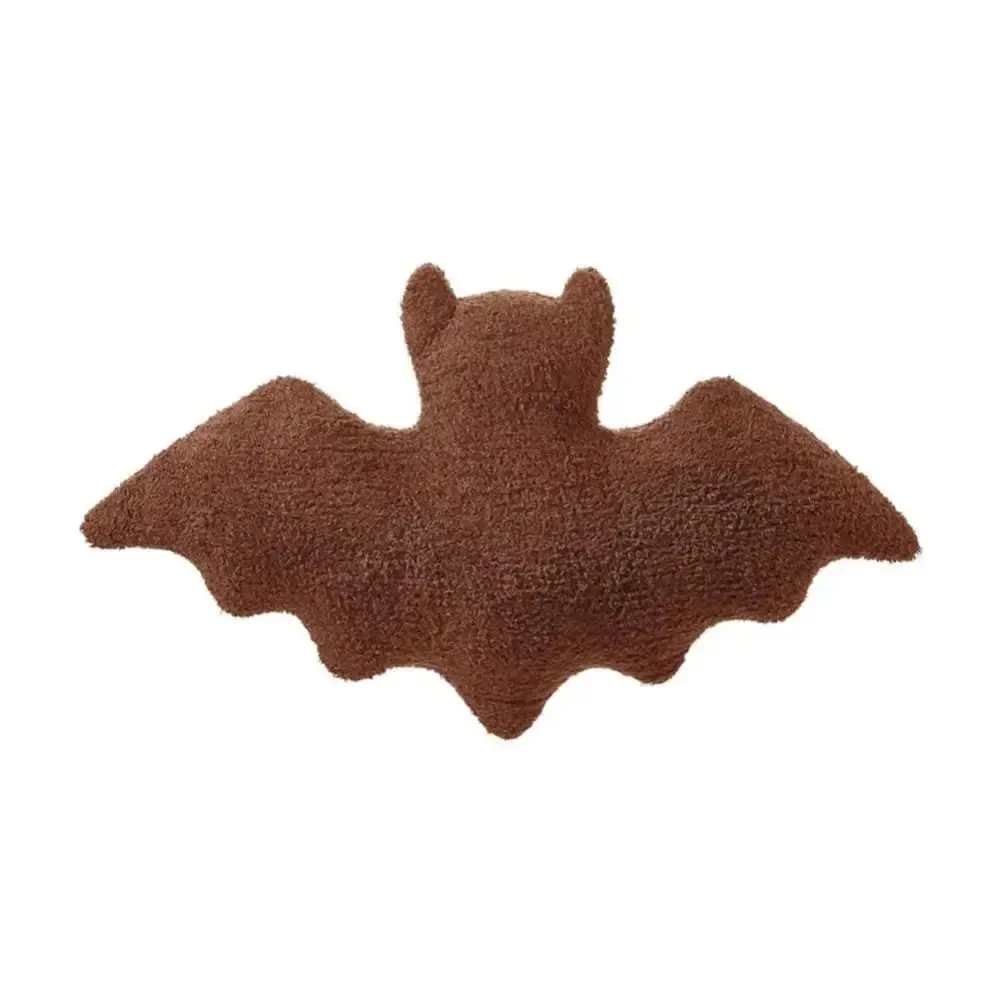 Material Bat Pillow Black White Brown Soft Fabric Bat Modeling Pillow Halloween Theme Gothic Bat Halloween Decoration — image 3