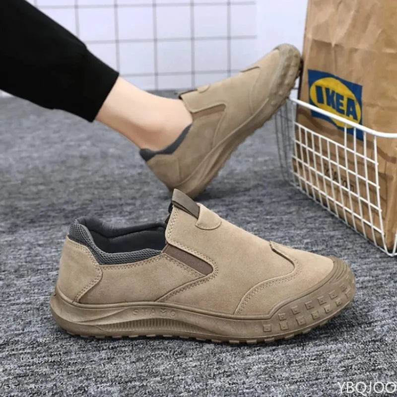 Large Size Spring Autumn New Breathable Lightweight and Casual Men's Shoes Outdoor Anti Slip and Wear-resistant Men's Work Shoes — image 1