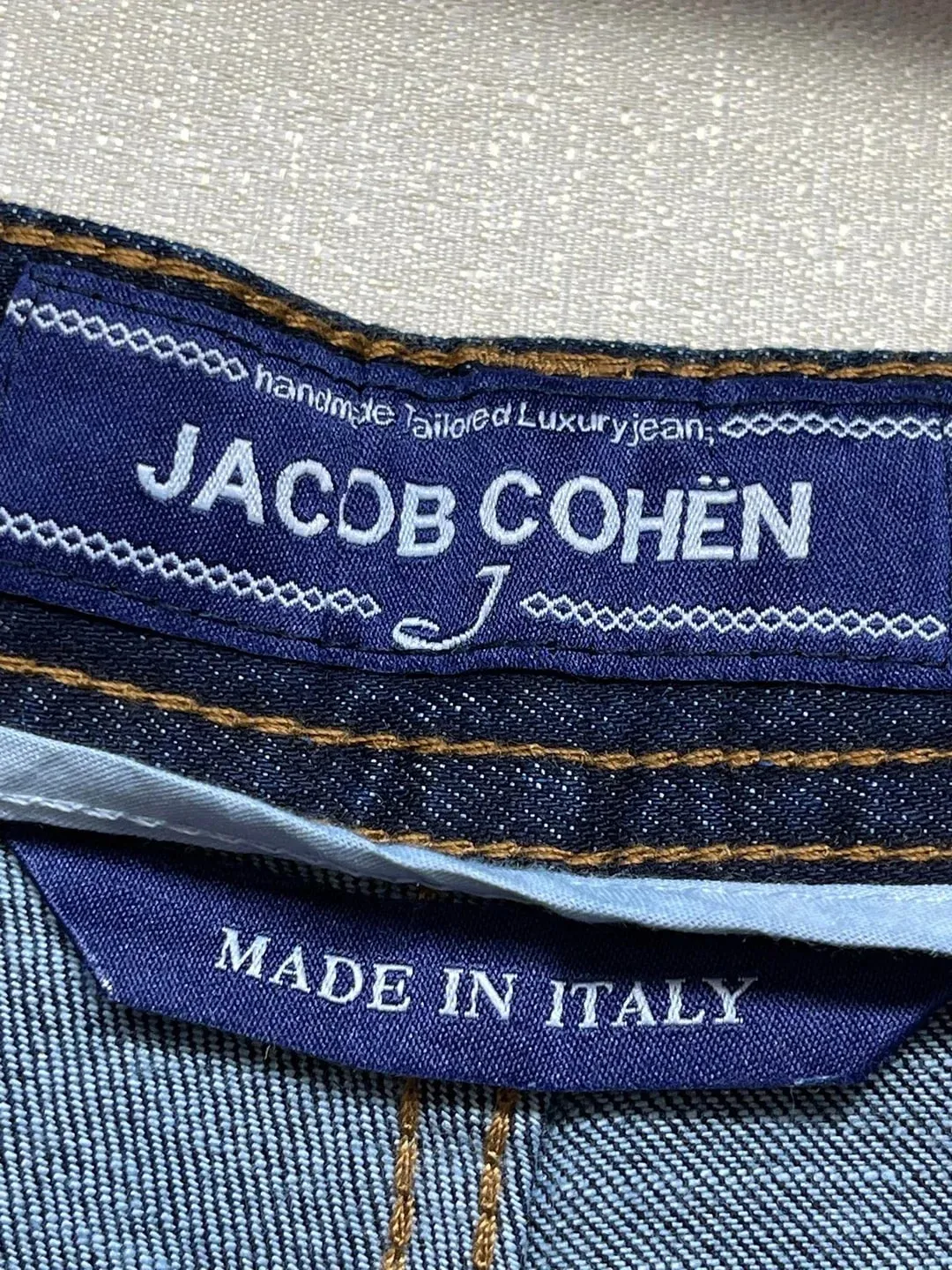 Leisure Jeans Men 2025 New Business Embroidery Straight Outdoors Pants Old Money High-Quality Cowhide card Size : 29-42