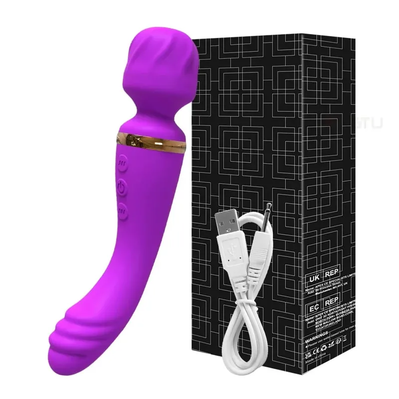 Vibrador de 10 velocidades, brinquedos sexuais para mulheres, varinha mágica, estimulador de clitóris anal, sem fio, masturbador feminino, brinquedos sexuais 18 +