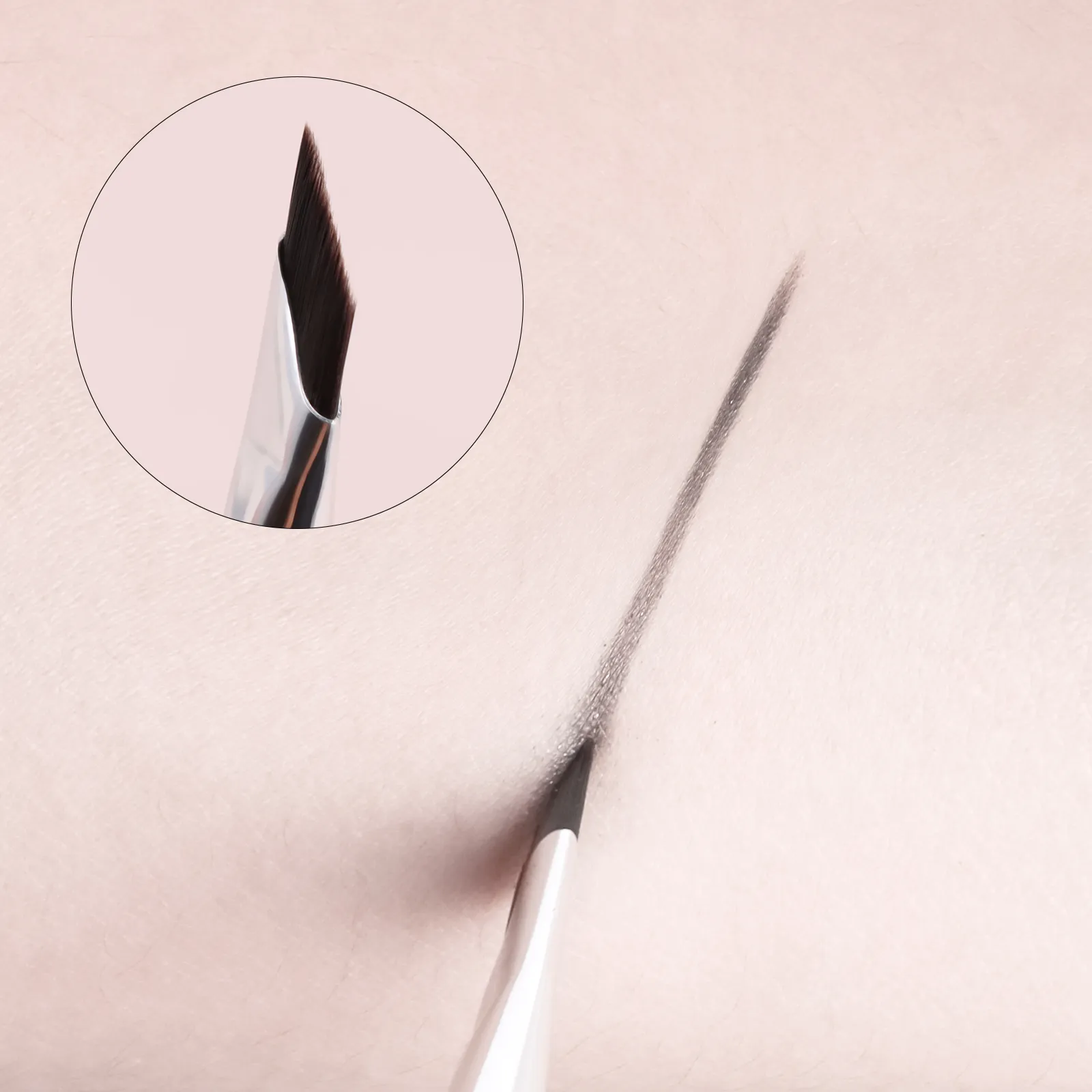 4Pcs Ultra Thin Angled Eyebrow Brushes Set Fine Precise Brow Brush for Eyebrow Powder Gel Liner Eye Makeup Tools — image 5