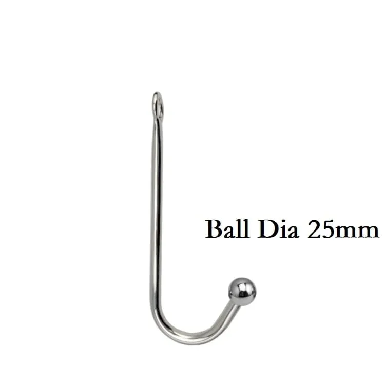 Juego de 3 bolas pequeñas, medianas y grandes, cuentas de gancho anal de metal, dilatador para cabeza, masajeador de próstata, juguete sexual bdsm para hombre — image 17