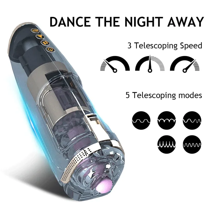Automatic Thrusting Male Masturbator Penis Glans Stimulation Masturbation Cup Electric Pocket Pussy Stroker Toy Sex Toys for Men