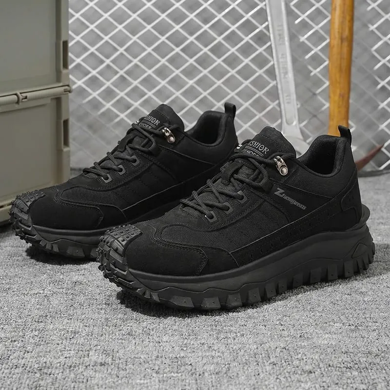 Outdoor Casual Sneakers for Men Thick Bottom Durable Comfortable Lining for Hiking Camping Daily Outing — image 6