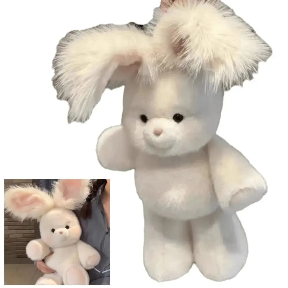 Hadiah Kreatif Bantal Boneka Binatang Boneka Lembut Boneka Emosi Comel 17.7 inci dengan Bantal Plush Telinga Panjang — image 3