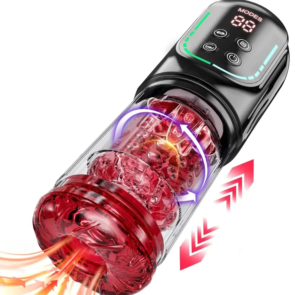 Automatic Thrusting Rotating Male Masturbator Licking Stroker Sucking Blowjob APP control Pennis Pump Adult Sex Toys For Men — image 1