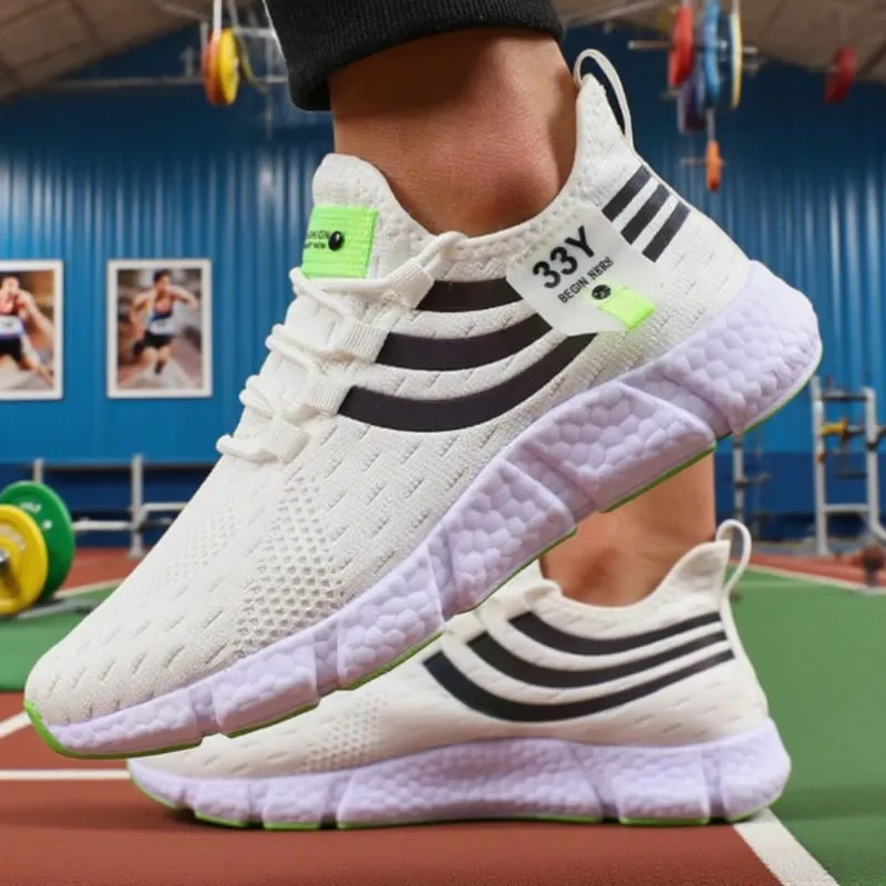 Men's Mesh Sneakers Lightweight Comfortable Soft Breathable Running Shoes Athletic Jogging Tenis Multi Colored Walking Shoes Men — image 1