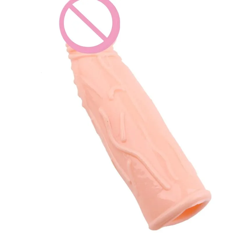 Realistisk Penisförlängning Cock Sleeve Återanvändbar Silikon Penisförstorare Fördröjning Kondomer För Män Dildo Enhancer Sexleksaker Erotisk butik — image 18