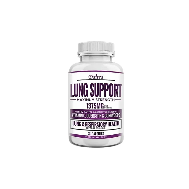 Lung Support Supplement for Lung Cleanse & Detox with Quercetin Bromelain Vitamin C & Cordyceps for Lung Respiratory Support — image 8