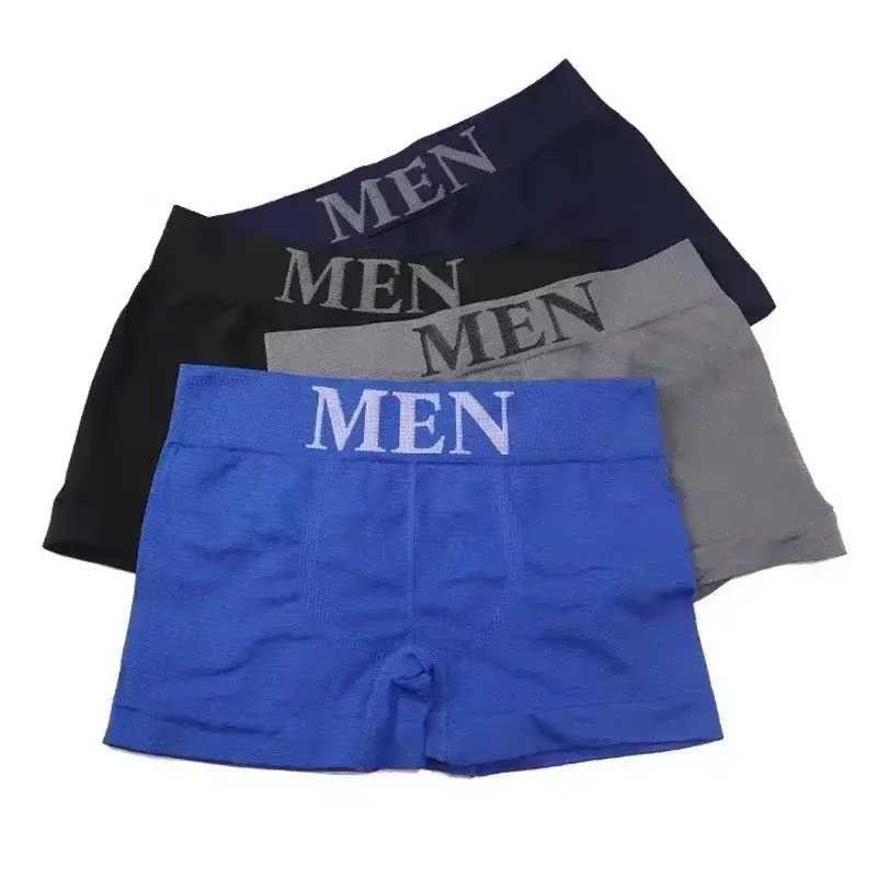 5 Pcs 남자 복서 팬티 높은 탄성 통기성 속옷 부드러운 코 튼 스트레치 반바지 편안한 일반 컬러 팬티 3256812862724852 — image 6