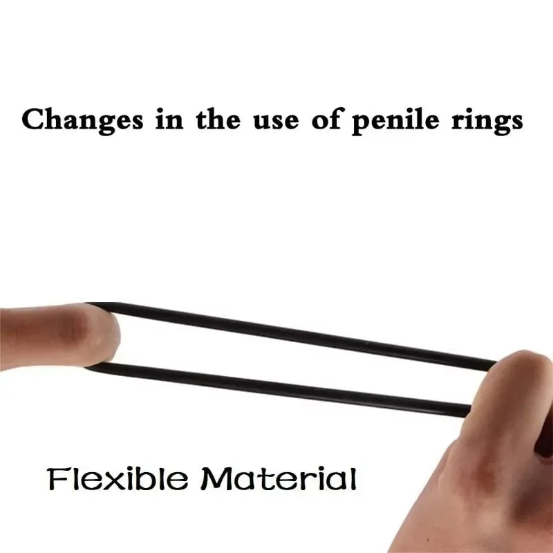 Male Silicone penis lock cock Ring bondage Erection Delay Ejaculation Reusable Enlargement ball stretcher BDSM Sex Toy for Men — image 4
