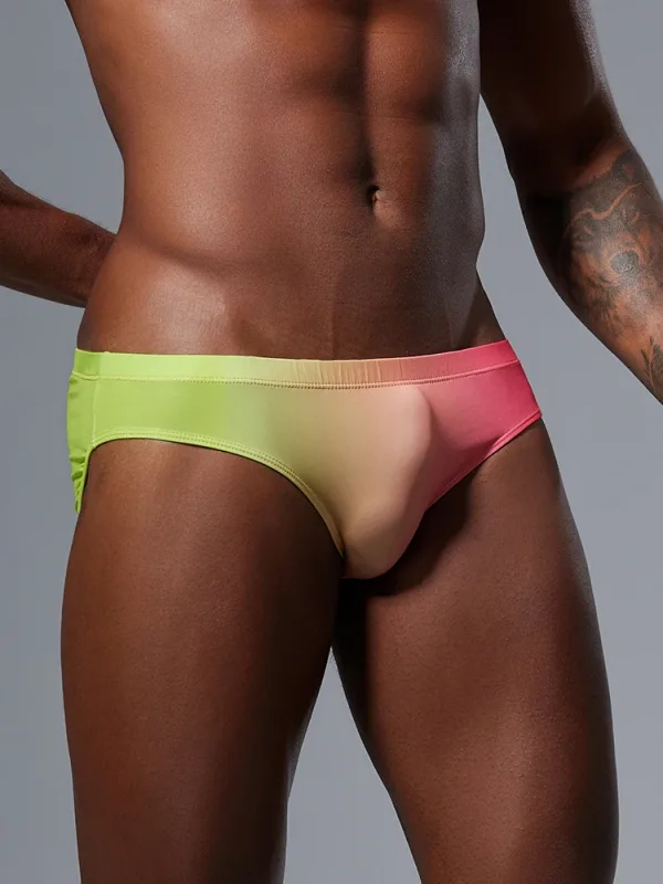 Roupa íntima triangular masculina com design fino de seda gelada, secagem rápida, alta elasticidade, cintura baixa, sexy, ajuste fino, moda jovem — image 18