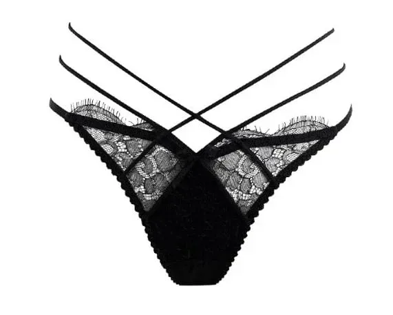 Summer Lace Embroidery Cross Tie Lingerie Set Sheer Mesh Push Up Bra Comfortable Daily Wear Underwear for Women Size 32-38