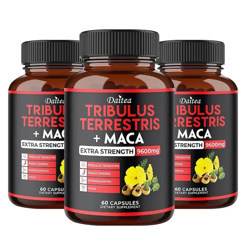 Tribulus Terrestris Capsules 7000mg with Maca Ginseng & Ashwagandha Energy Muscle Focus & Endurance Support for Men — image 8