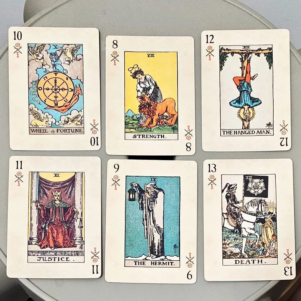 RWS Playing Card Deck: 78-Card Poker Deck Illustrated with RWS Images Combines Tarot and Playing Cards 9*6cm Double-embossed — image 5
