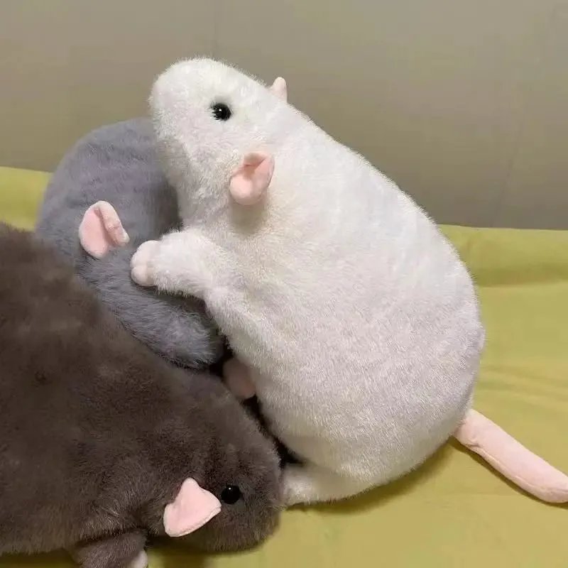 1Pcs 35/50/90cm Pillow Birthday Gift Cartoon Flower Branch Rat Soft Oversized Animal Figure Cute Simulation Big Mouse Plush Toy — image 4
