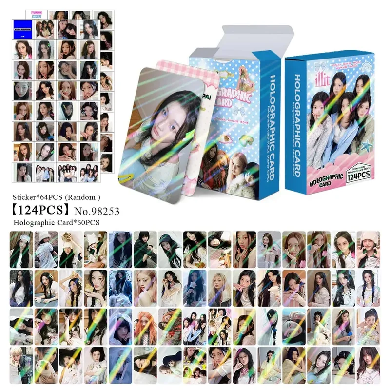 124 Laser Cards Girl Group New Album MAMIHLAPINATAPAI Flash Cards Star Stickers LOMO Greeting Cards Support Gift — image 8