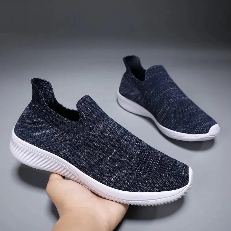 Mesh Men Shoes Breathable Sneakers Men Fashion Casual Walking Running Shoes Slip on Lightweight Mens Loafers Zapatillas Hombre — image 8
