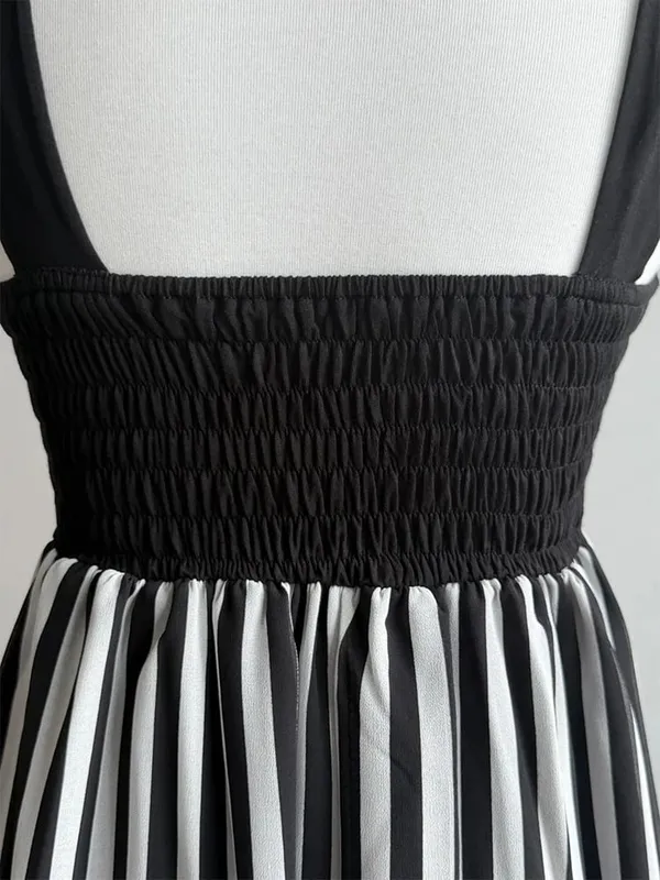 Y2K Harajuku Gothic Lolita Women's Dress Sexy Slim Fit Chic Trend Striped Suspenders Dresses Kawaii Japanese Emo Girl Streetwear — image 5