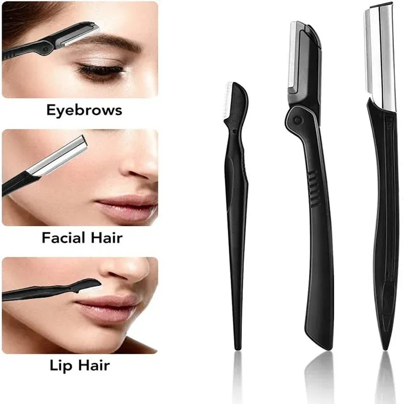 4/11/12 Pcs New Eyebrow Trimmer Set Scissors Tweezers Eyebrow Razor Scraping Eyebrow Comb Razor Eyebrow Clip Makeup Tools Sets — image 6