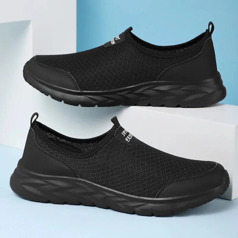 2023 Lätta män Casual Shoes Andas Slip on Man Casual Sneakers Anti-halk Herr Flats Outdoor Walking Shoes Storlek 40-47 — image 8