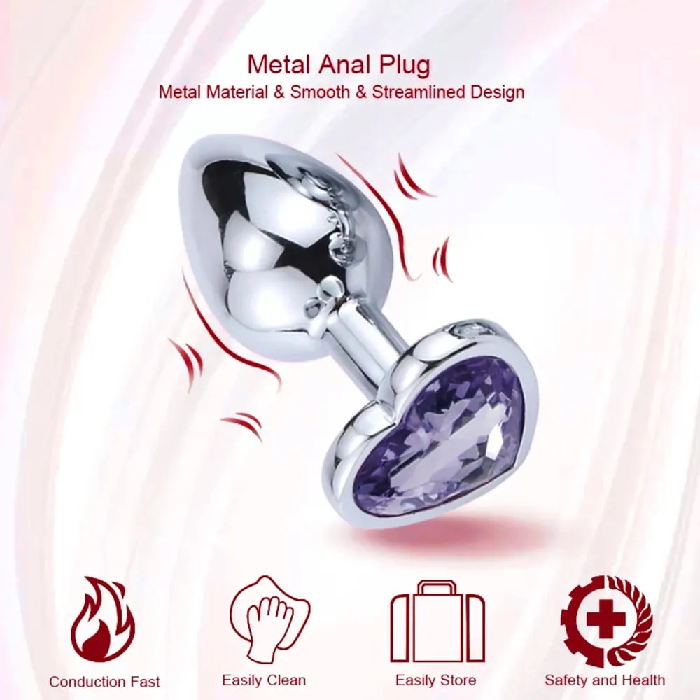 S/M/L Metal Anal Plug Butt Plug Sex Toy Butt Toy for Women Men Couples Gay Adult Game Masturbator Anal Diamond Sex Shop — image 3