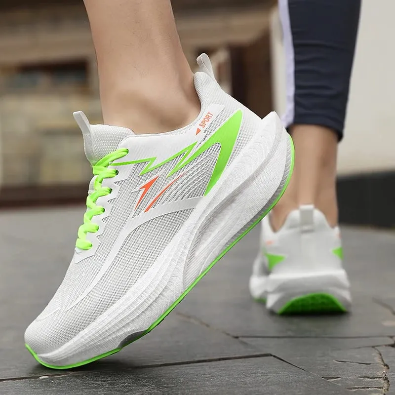Men Marathon Sports Running Shoes Carbon Board Breathable Lightweight Women's Comfortable Autumn Christmas Athletic Sneakers — image 12