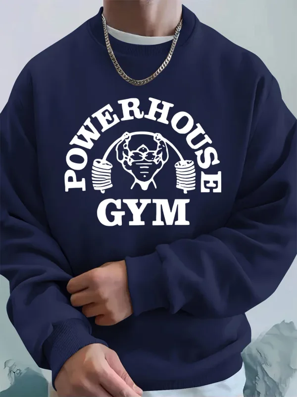 Powerhouse ginásio carta impressão moletom masculino inverno velo quente hoodie coreano solto crewneck pullovers hip hop roupas masculinas — image 19