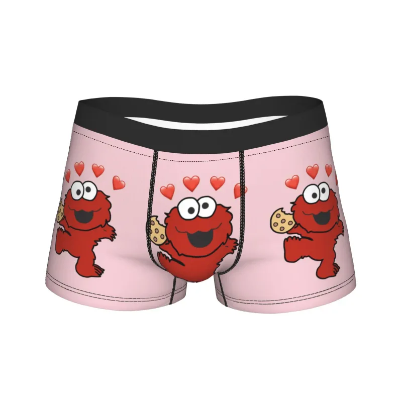 S-Sesames Streets Tango Elmo & Grover Cueca masculina Shorts Cuecas Boxershorts engraçados Qualidade Aduaneira Calcinhas Oversize — image 30
