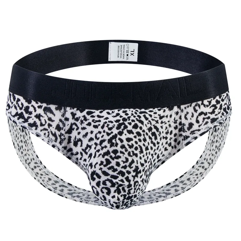 Cuecas jockstrap com estampa de leopardo, cuecas sexy masculinas, roupa íntima, deslizamento, calzoncillos hombre, kinckers, cuecas gays — image 9