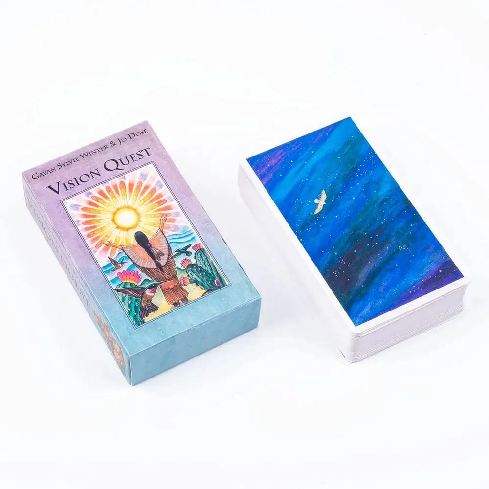 Hot Sales Vision Quest Tarot 78 karet 10,3*6cm Fate Věštění Tarotové karty Věštění karetní hry Společenská stolní hra — image 3