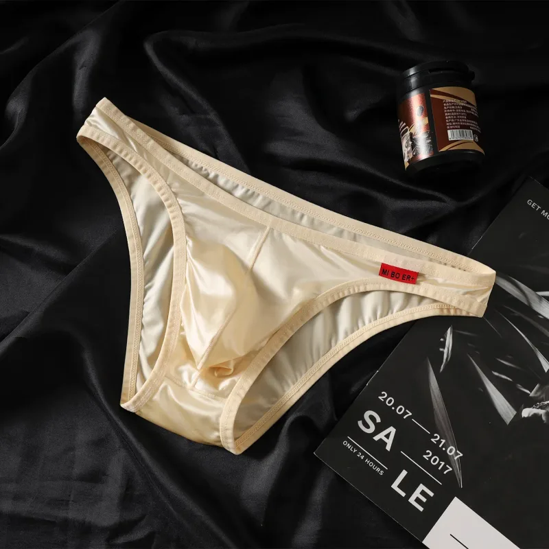 Men's Sexy Briefs Ultra-thin Breathable Soft Underwear Low Waist U Convex Cuecas Panties — image 11