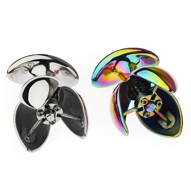 Metal Anal Plug Colorful Vestibular Gay Masturbation Plugs G-spot Stimulation Cunnilingus Spreading Can Be Opened Sex Toys 18+ — image 2