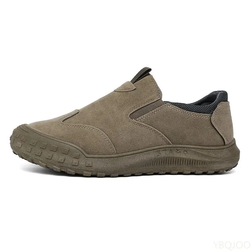 Large Size Spring Autumn New Breathable Lightweight and Casual Men's Shoes Outdoor Anti Slip and Wear-resistant Men's Work Shoes — image 6