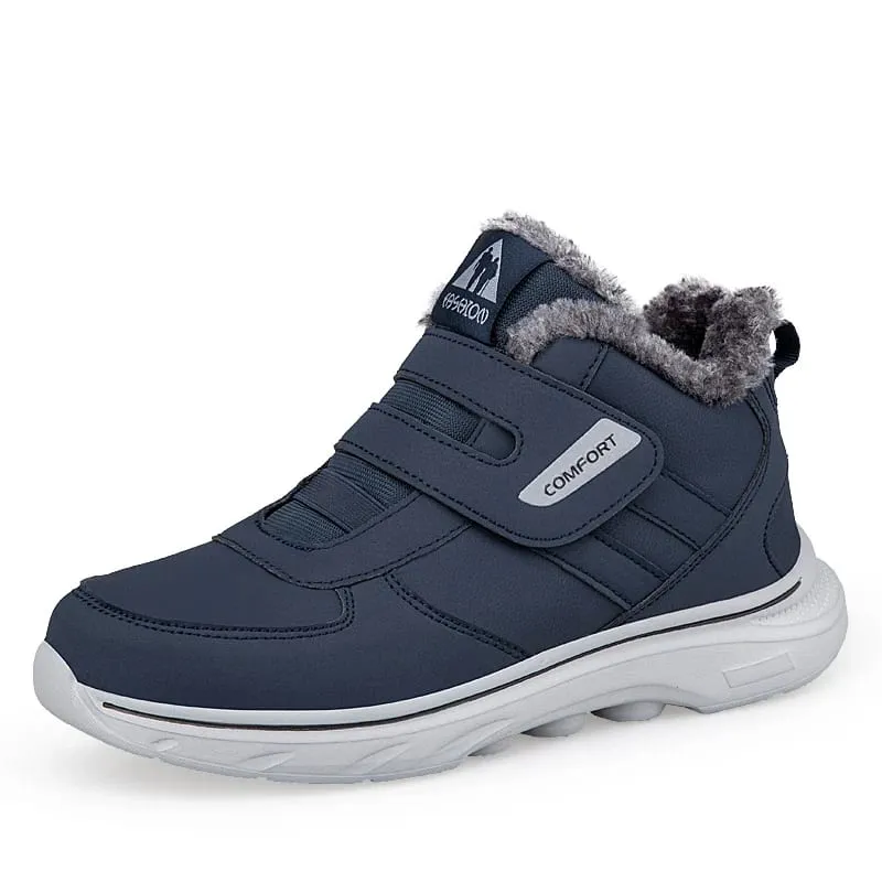 Winter Plush Ankle Orthopedic Sneakers Adjustable Diabetic Shoes Walking Shoes Sports Hook and Loop Swollen Feet Thumb Eversion