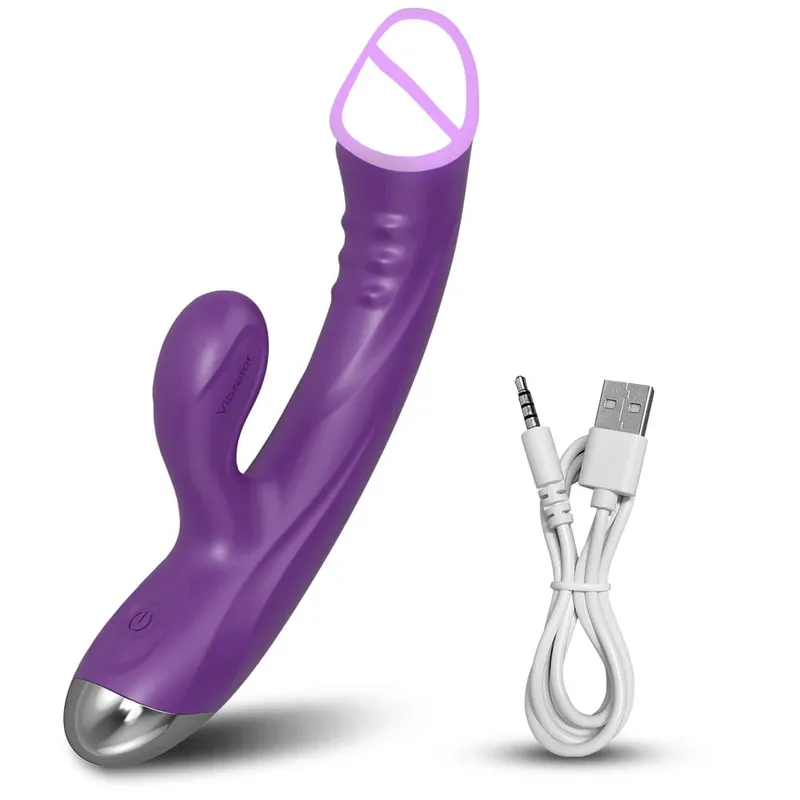 Sexleksaksvibrator för kvinnor Klitorisstimulator Kvinnlig onanist G Spot Dildo med tungslickande Vuxna Varor 18+ — image 10
