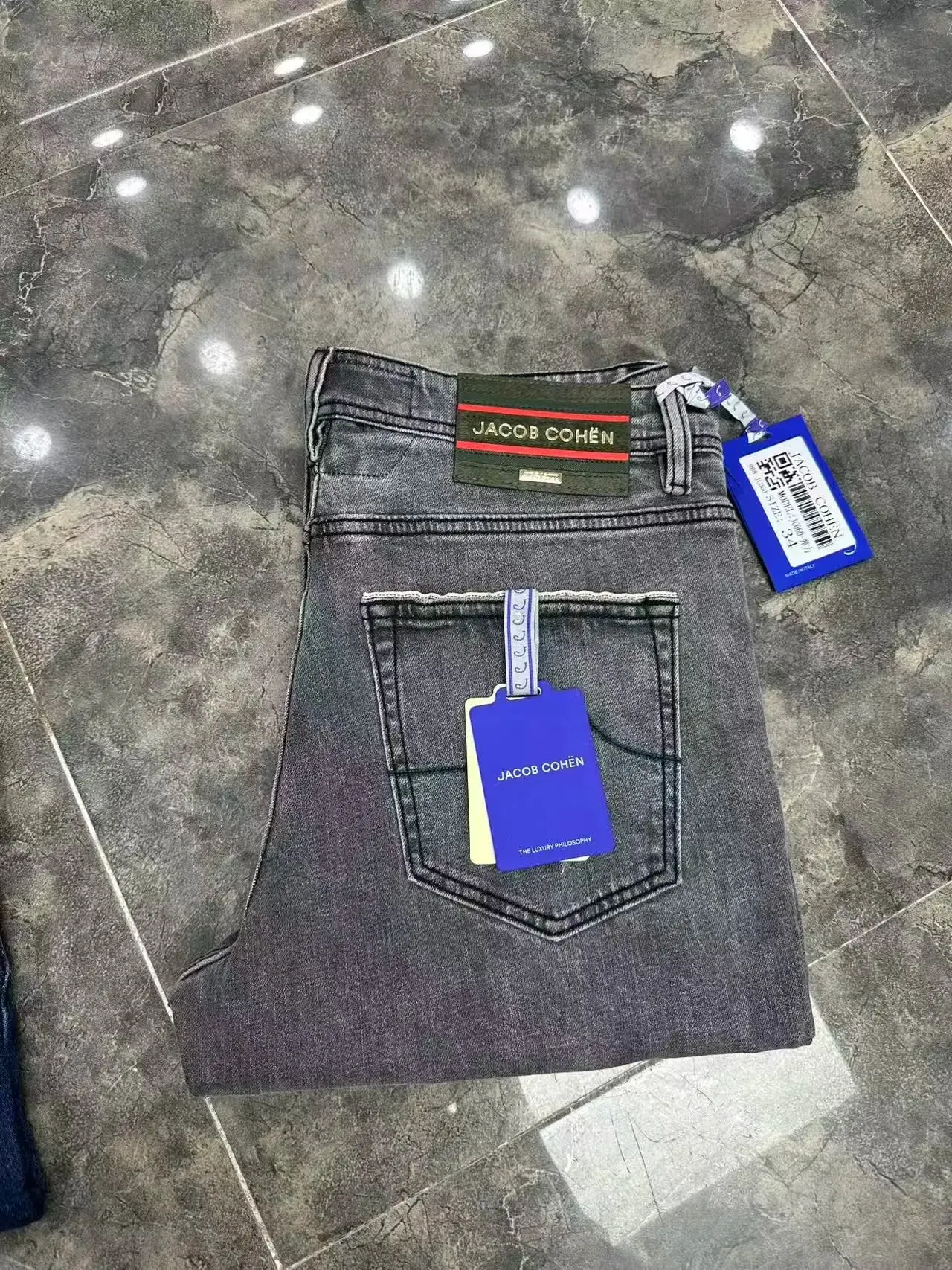 Jeans Thick Cotton Men 2026 Autumn Winter new elasticity comfortable business quality straight Big size 29-40 long Pants — image 9