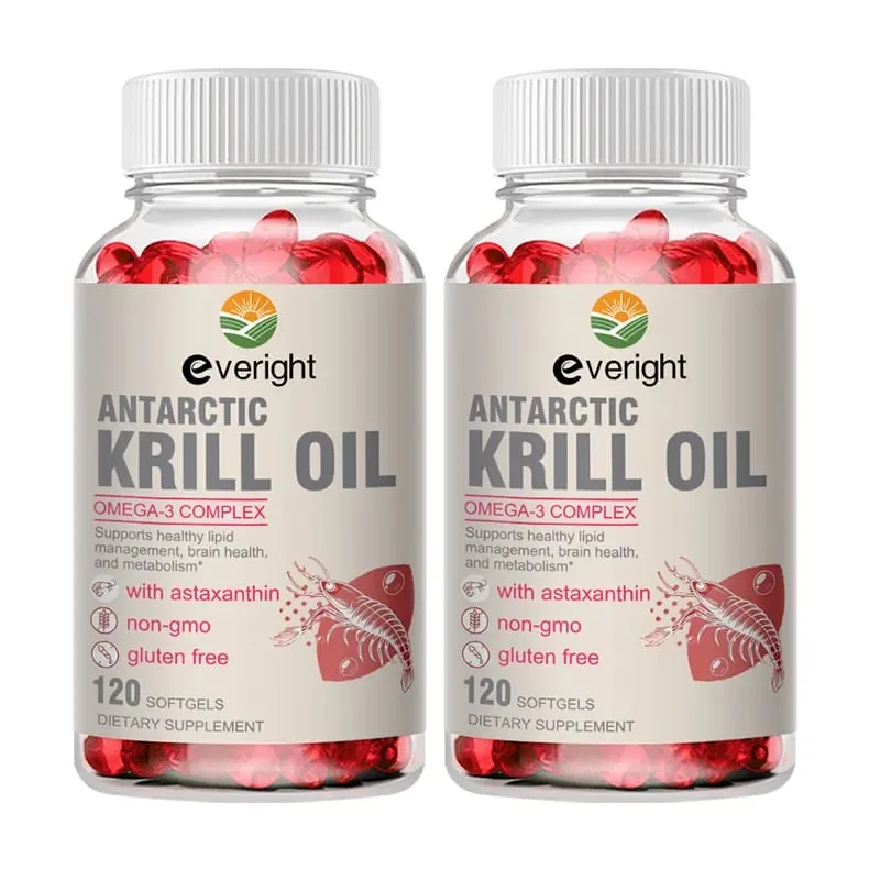 Krill Oil – Phospholipid Omega-3 Complex with Astaxanthin – Supports Lipid Management Metabolism Brain & Heart Health EPA/DHA — image 9