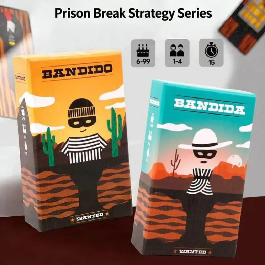 Bandido Bandida Cooperative Board Game Prison Break Strategy Card Game 1-4 Players Family Party Puzzle Tabletop Game For AllAges — image 1