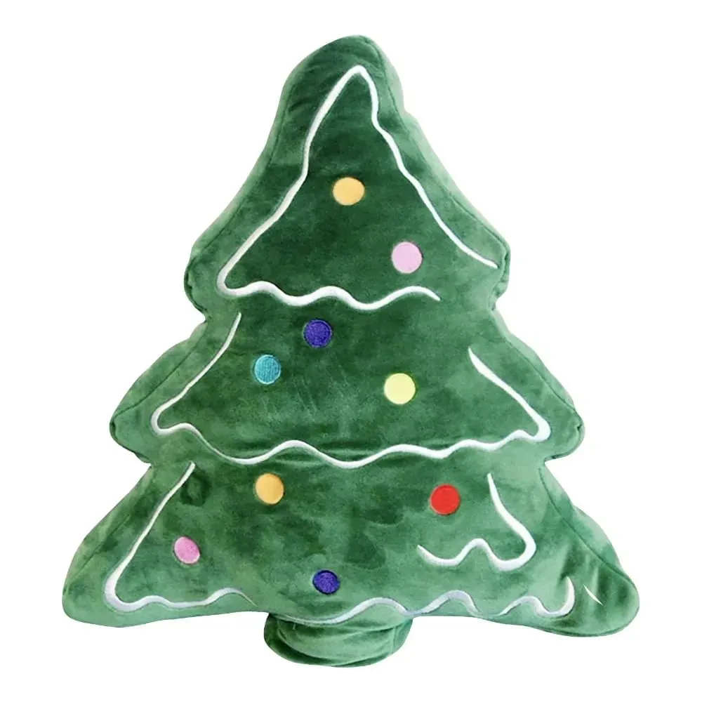 Soft Christmas Tree Sofa Cushion Skin-friendly Comfortable Christmas Day Decorative Pillow 3D Shaped Ornaments