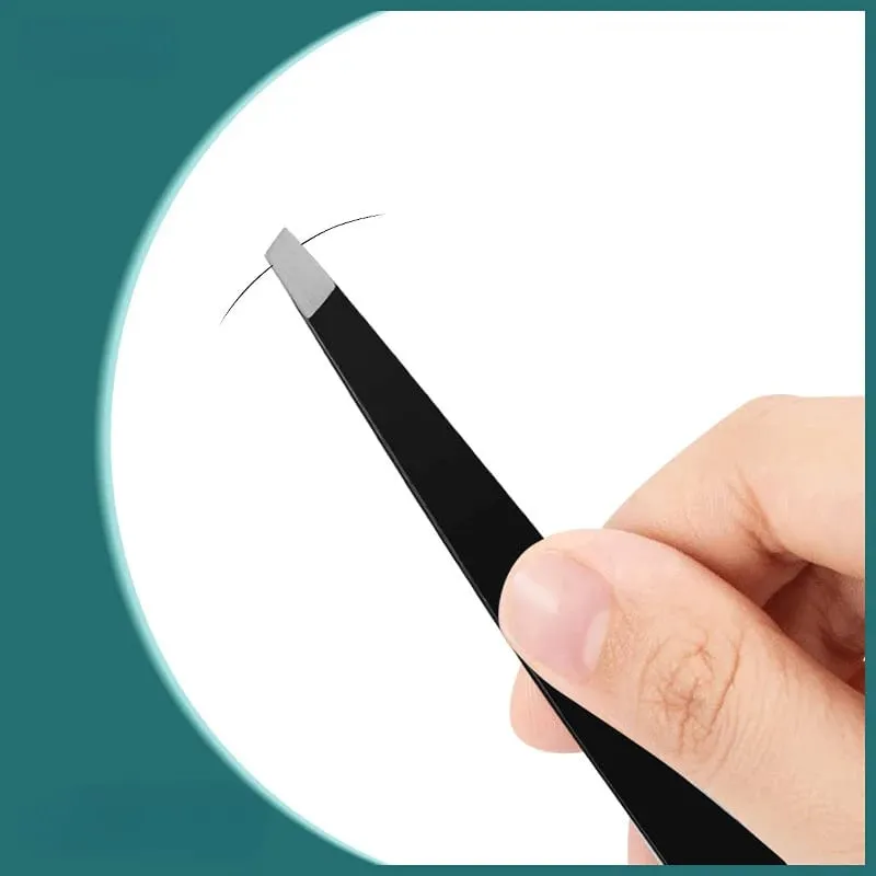 3pcs Eyebrow Trimming Tools Stainless Steel Eyebrow Tweezer Scissors with Comb Razor Makeup Tools Face Care — image 5
