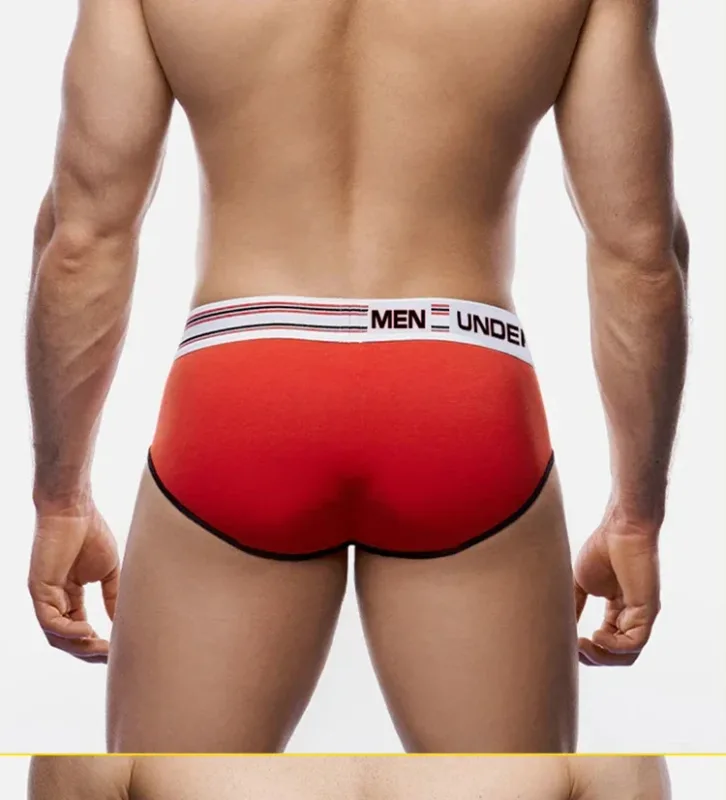 Cuecas masculinas de algodão colorido, bomba! Logotipo cintura larga cintura baixa sexy bolsa convexa 3D roupa íntima 3256813080433415 — image 19