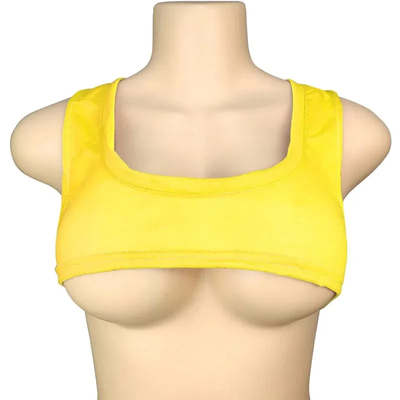 Y2k European and American Low Round Neck Ultra Short Sleeveless Vest T-shirt Sexy Chest Hugging and Navel Exposed Vest — image 18