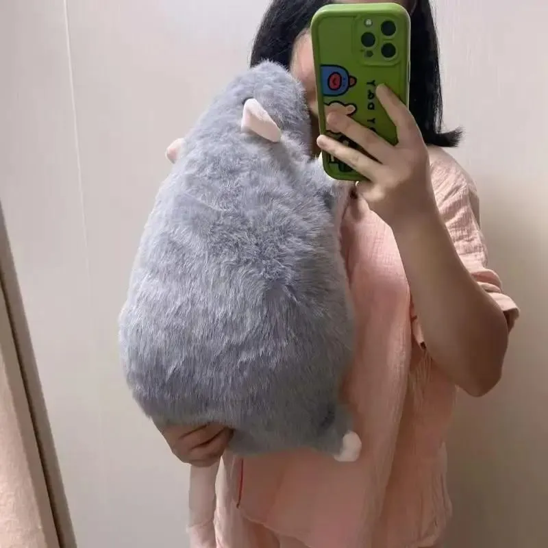 1Pc 35/50/90cm Cartoon Flower Branch Rat Soft Oversized Animal Figure Cute Simulation Big Mouse Plush Toy Pillow Birthday Gift‘
