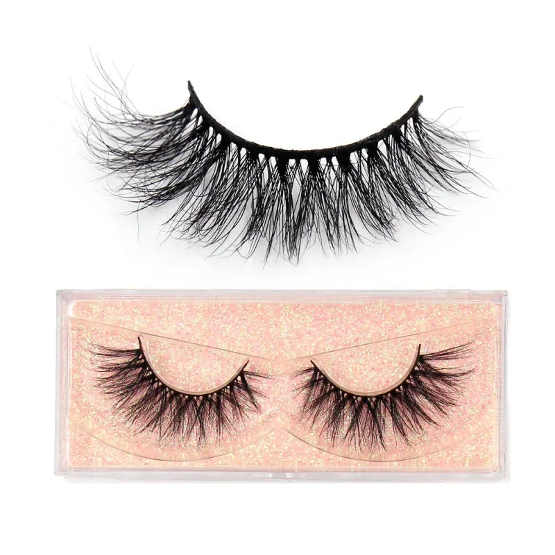 3D Mink Lashes Soft Hair False Eyelashes Fluffy Volume Wispy Fake Eyelashes Extension Makeup