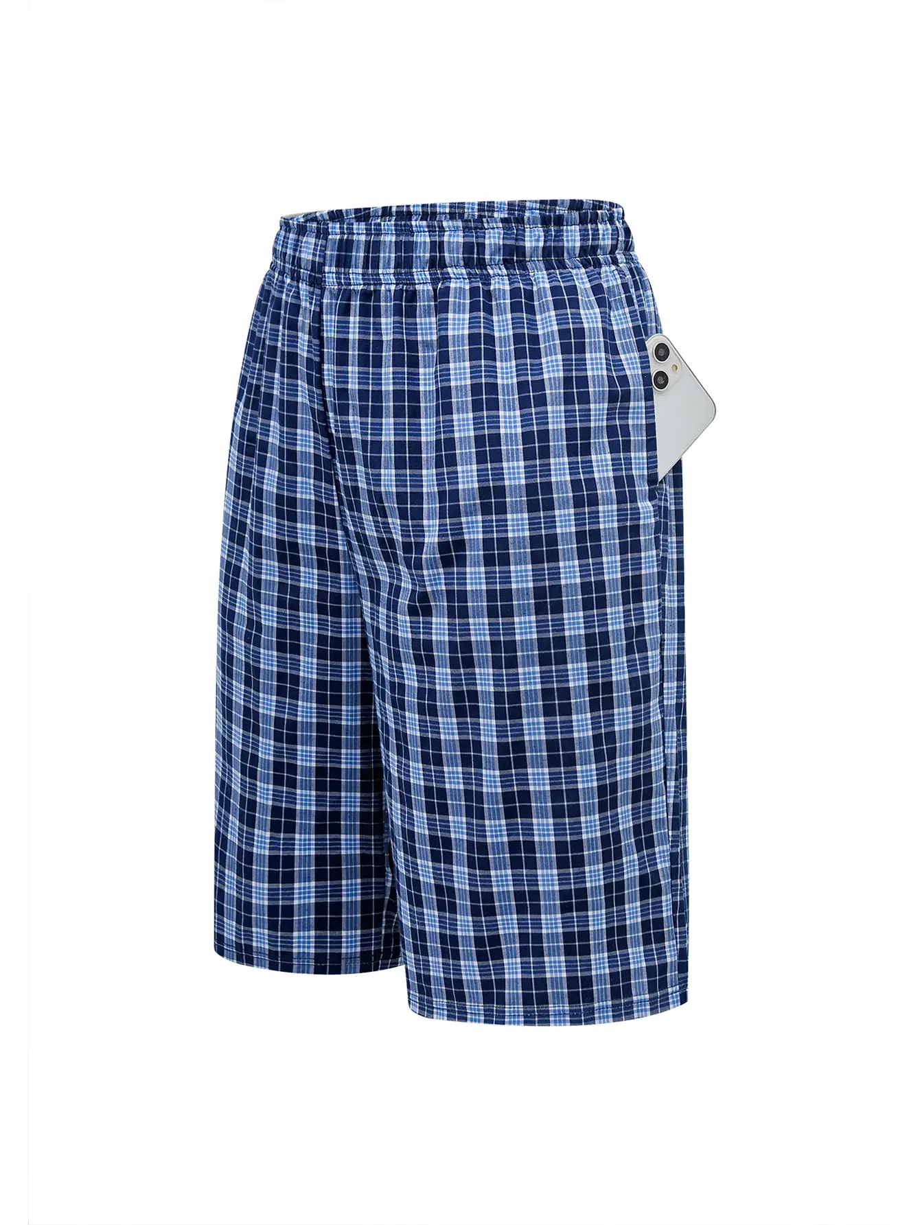Herr Long Beach Flat Corner Byxor Casual Rutigt elastiskt midjeband Bekvämt hem Casual Sova Ungdom Boxningsbyxor Herr — image 9